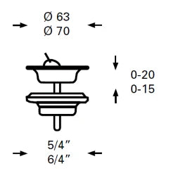 FERTINGER RF Simplexventil 6/4" ohne Holländer – "RF76-6/4"""