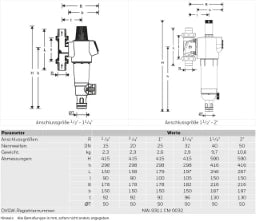 RESIDEO Resideo Filter Combination Primus-Plus FK74CS 0.1mm, lead-free, LFAA, 1 1/2" – FK74CS-11/2LFAA