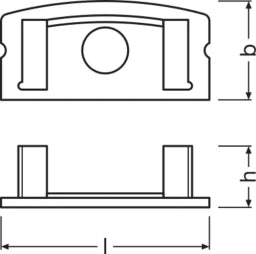 LEDVANCE Flat Profiles for LED Strips -PF04/EC/H – 4058075277724
