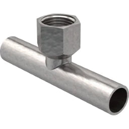 GEBERIT GE Mapress C-Stahl T-Stueck mit EE, d35 x Rp1/2 x 35 mm verzinkt – 21344
