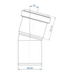 POLOPLAST PO Bogen POLO-KAL NG DN 50/15Grad – 02120