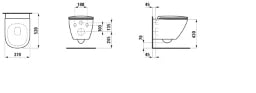 LAUFEN LF Lua Complete Wall-Mounted Toilet Set 86608.2 consisting of 82108.0 and 89108.3 white – H8660820000001