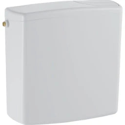 GEBERIT GE Spuelkasten AP140 halbhochhaengend 2-Mengen, weiss, mit 3 Wasseranschl. – 140.338.11.1