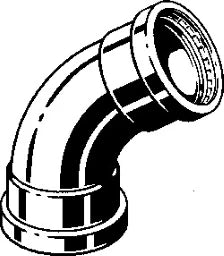 VIEGA Viega Elbow 45 Degree with SC Temponox XL 1726XL in 88.9mm Stainless Steel – 809 935