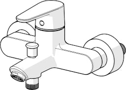 HANSA Hansa single lever mixer, shower fitting HANSA-VANTIS 5244, spout 154 mm, chrome – 5244 2263