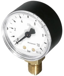 RESIDEO Resideo Pressure gauge M38K G 1/4, 50mm, bottom, scale 0-10bar – M38K-A10