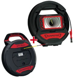 RUNPOTEC RC3 Inspection Camera - 15m + GF3 - 30m for pipe inspection up to 15m - 11150