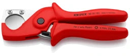 KNIPEX Tube Cutter PLASTICUT 185x70x25mm Cutting capacity diameter 25mm – 90 20 185