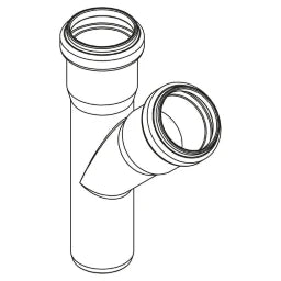 REHAU RAUPIANO PLUS Single Branch DN 32/32, 45 Degrees – 11326071001