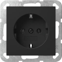 GIRA SCHUKO System 55 Black m – 4188005