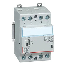 LEGRAND Installationsschütz 230V 63A, 4S mit Handschalter, brummfrei – 412563