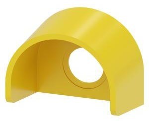 INN protective collar for emergency stop mushroom pushbuttons, yellow, plastic – INN 3SU19000DY300AA0