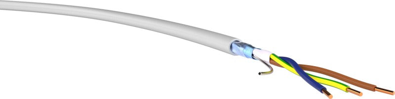PVC-Mantelleitung geschirmt Bioleitung (N)YM(ST)-J 3X2,5/1,5 GR Eca Trommel 500 m