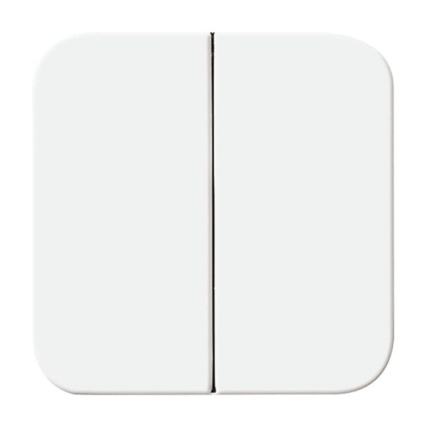 Double rocker, screw-mountable/retaining element for switches/pushbuttons, alpine white - Reflex SI – 2CKA001434A0562