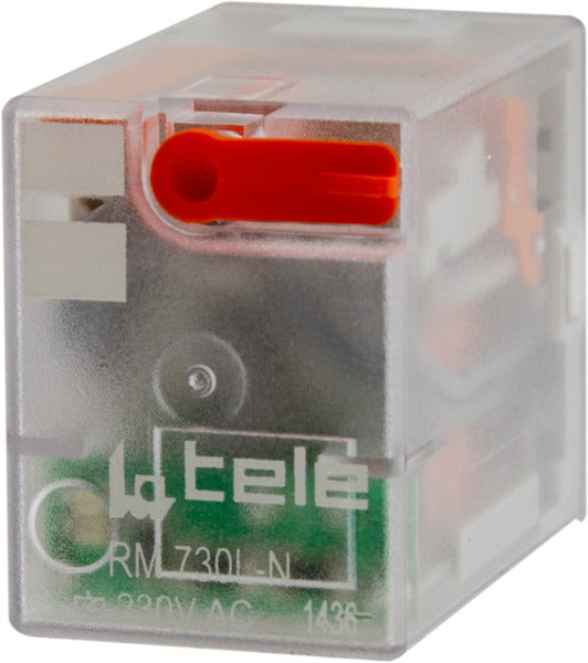 Miniaturreleais 230VAC, 4 Wechsler, LED – 100619LD-N
