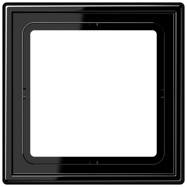 Rahmen 1fach, senkrechte und waagerechte Montage, Duroplast, LS990, schwarz – LS981SW