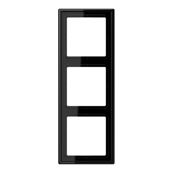 Rahmen 3fach, senkrechte und waagerechte Montage, Duroplast, LS990, schwarz – LS983SW