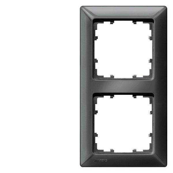 SIEMENS Rahmen 2fach DELTA line, carbonmetallic – 5TG25526