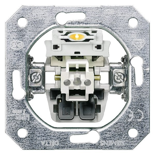 SIEMENS Kontroll-Wechselschalter mit LED DELTA Geräteeinsatz UP – 5TA2108