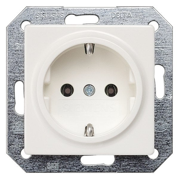 SIEMENS Schuko-Steckdose DELTA i-system, titanweiß – 5UB1511