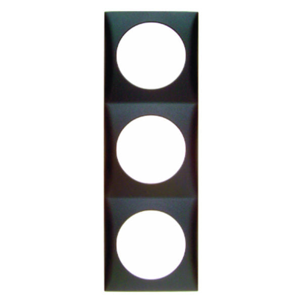 INTEGRO FLOW Frame 3-gang matte anthracite – 918192515
