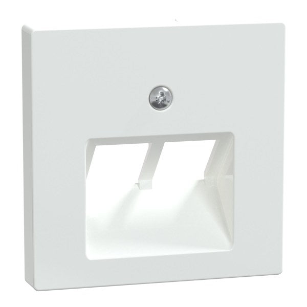 Central plate for UAE insert, 2-gang, active white glossy, System M – 296125