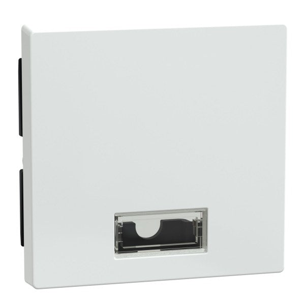 Rocker with rectangular symbol window, active white glossy, System M – 432825