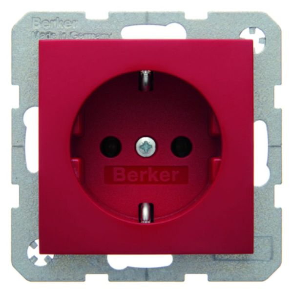 BERKER Steckdose SCHUKO S.1 rot, glänzend – 47438912