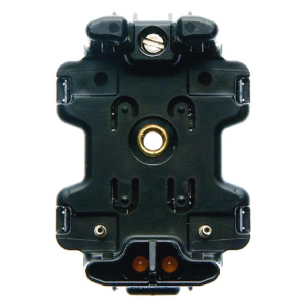 Glow lamp unit with N-terminal for series switch 230 V black – 1680
