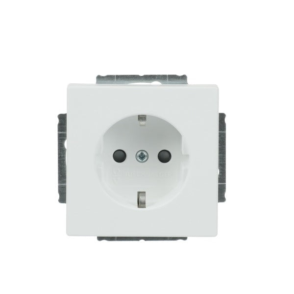 SCHUKO Socket Outlet Insert Safety+ studio white matt - Platform 63 – 2CKA002013A5328