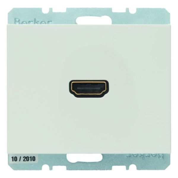 K.1 HDMI Socket with 90° Plug Connection Polar White Glossy – 3315437009