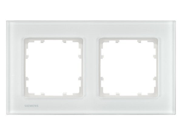 DELTA miro Glas Rahmen 2-fach Echtmaterial Glas weiß 161x 90mm – 5TG12021