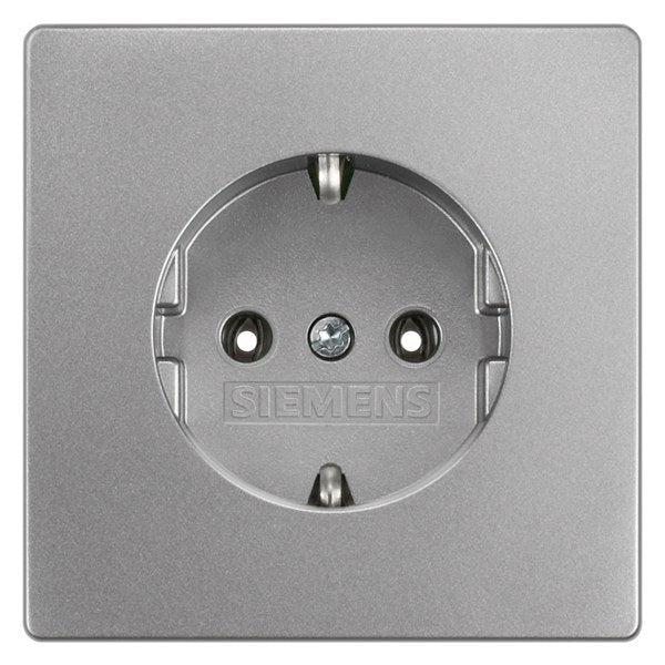 DELTA style SCHUKO-Steckdose, platinmetallic – 5UB18531