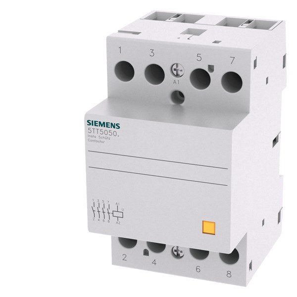 INSTA contactor with 4 N.C. contacts for AC 230V, 400V 63A control AC 24V – 5TT58502