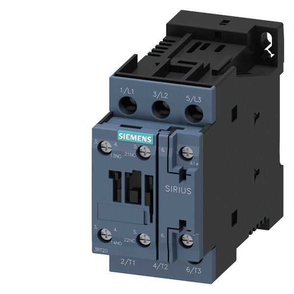 Schütz, AC-3e, 17 A/7,5 kW/400V, 3-polig, DC 24V, 1S+1Ö, Schraubanschluss – 3RT20251BB40