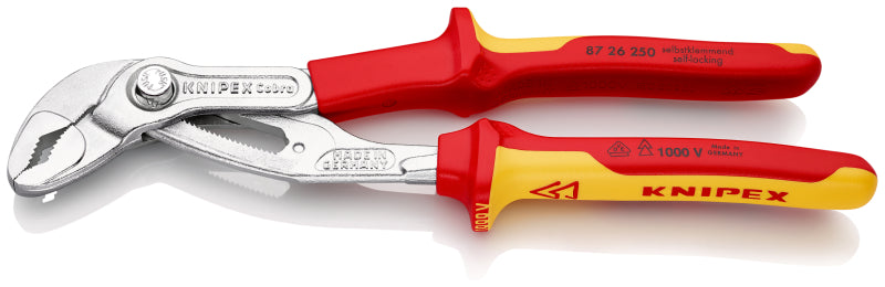 VDE Water Pump Pliers Cobra® QuickSet, 2C, 250 mm – 87 26 250