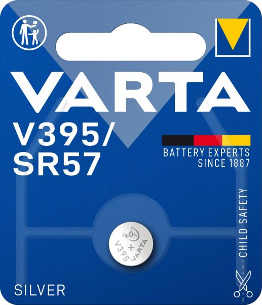 Button Cell Electronics Silver V395/SR57 1.55V 1 Card=1 pc – 395101401