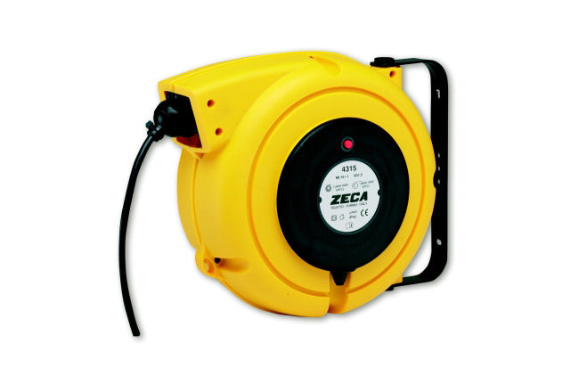 Cable Reel Yellow with Schuko Plug. Conductor: 3x1.5mm², Cable Length: 14+1m, IP42 – ZE4315/GS 3