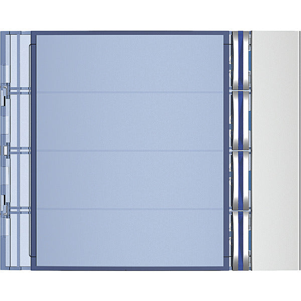 Abdeckung für Ruftastenmodule von SFERA Aluminium, 4 Ruftasten, Farbe: Allmetal – 352041