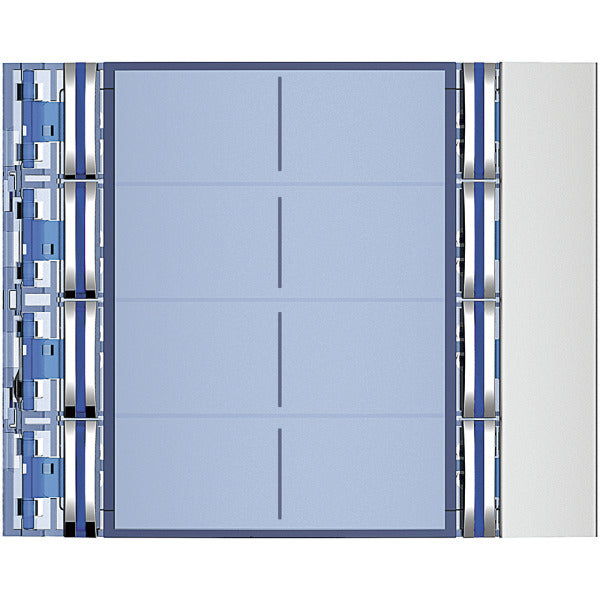 Abdeckung für Ruftastenmodule von SFERA Aluminium, 8 Ruftasten, Farbe: Allmetal – 352181