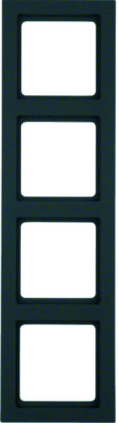 Q.3 Frame 4-gang anthracite velvet – 10146096