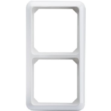 2-Gang Frame FASHION Thermo pure white – 224204