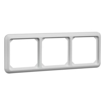 Frame 3-gang FASHION Thermo pure white – 224304