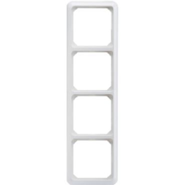 Frame 4-gang FASHION Thermo pure white