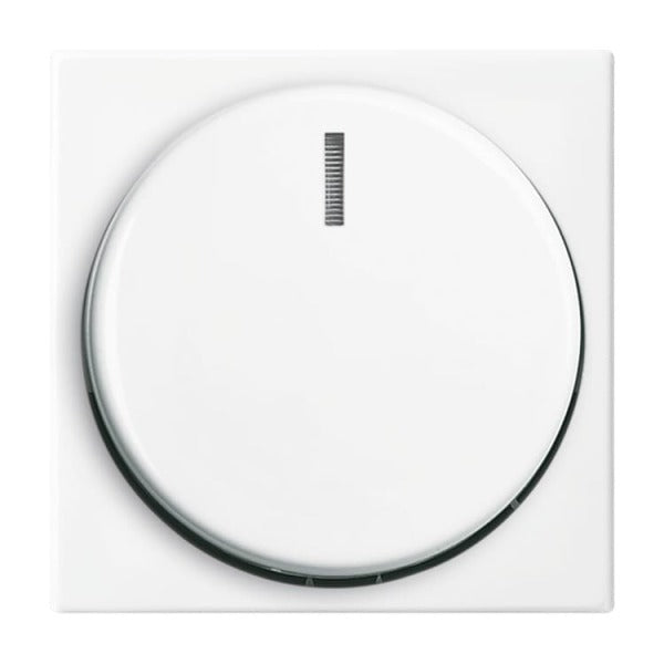 BUSCH-JAEGER Zentralscheibe mit Drehknopf für Dimmer Balance SI alpinweiß – 2CKA006599A3017