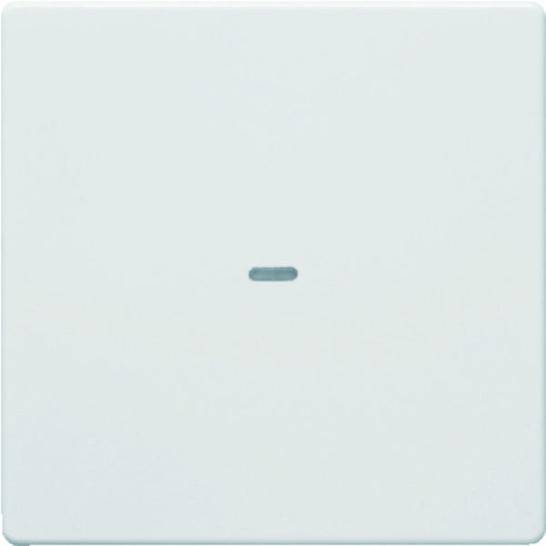 KNX Q.x cover 1-gang with clear lens polar white matt