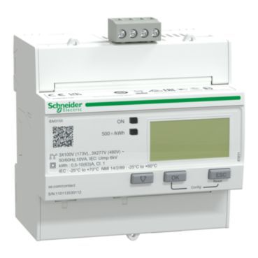 Energy meter iEM3150, 3-ph, 63A, extended measurement function, Modbus, – A9MEM3150