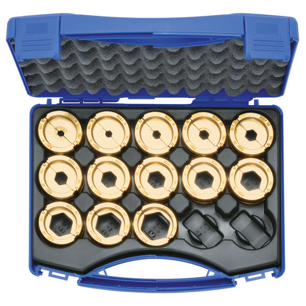 Pressing tool set 6-300mm² R 22 in plastic case, 14-piece, series 22 – R22SET