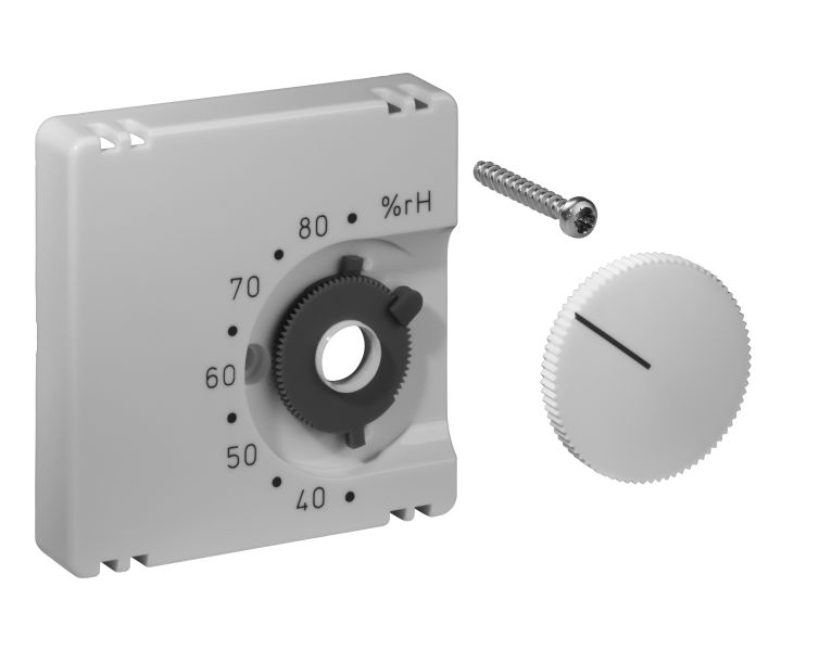Deckelset für Raumhygrostat FHY 55x55 reinweiß (RAL9010) glänzend – UN990054