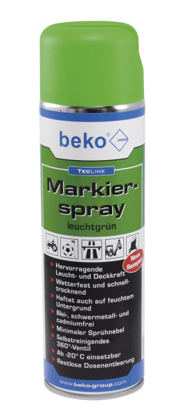 TecLine Marking Spray 500 ml fluorescent green – 294 6 500